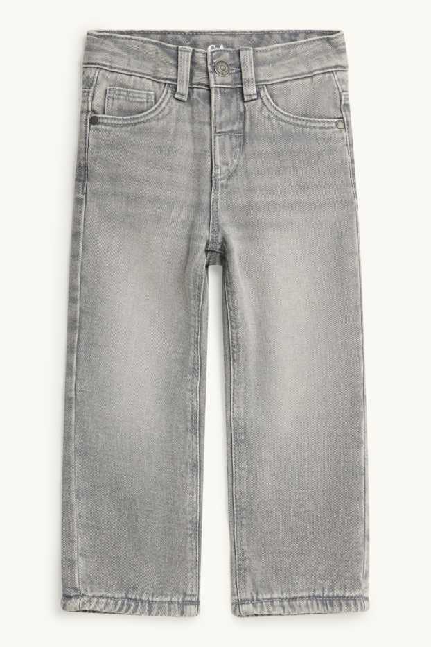 Children Boys - Relaxed jeans - thermal jeans - denim-gray