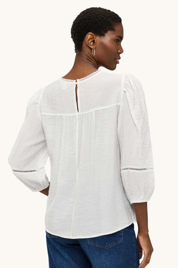 Damen - Bluse - weiss