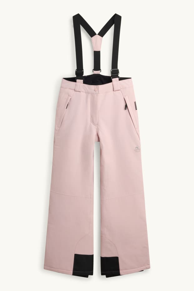 Kinder Mädchen - Skihose - wasserdicht - zartrosa