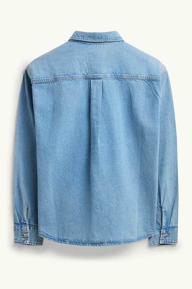 Home - Sobrecamisa texana - relaxed fit - Kent - texà blau
