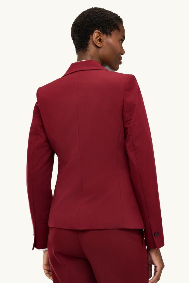 Femmes - Blazer de bureau - slim fit - rouge
