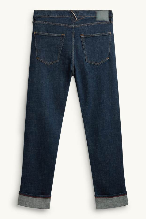 Uomo - Regular jeans - selvedge - jeans blu scuro