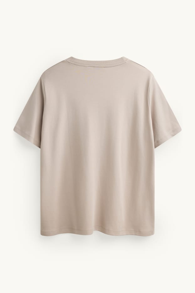 Femmes - T-shirt - regular fit - couleur sable