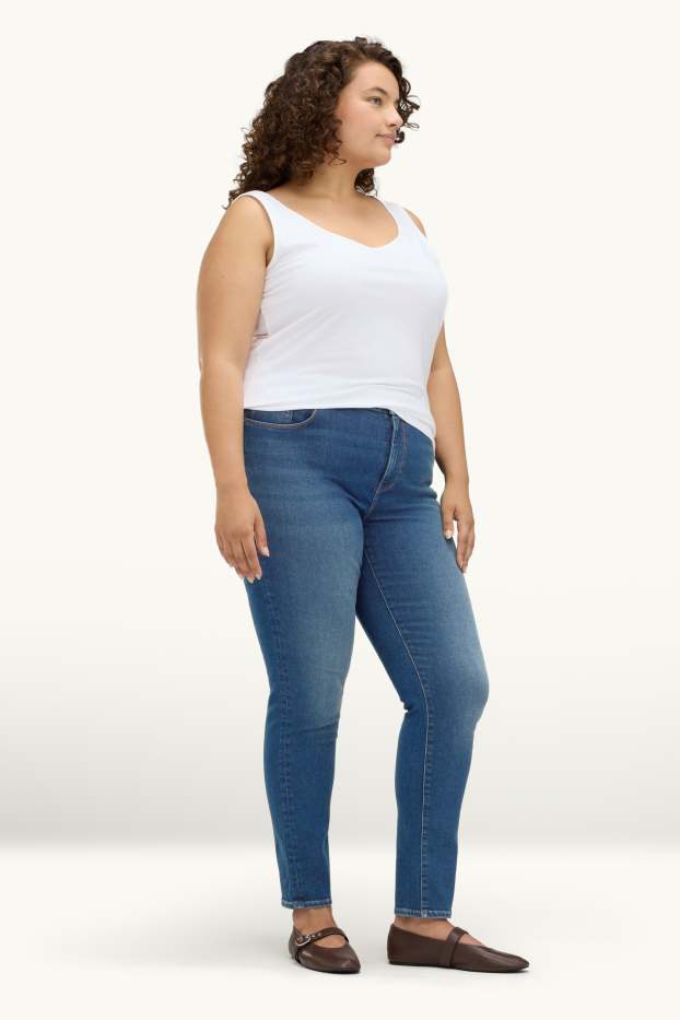 Femmes - Skinny jean - mid waist - jean galbant - LYCRA® - jean bleu