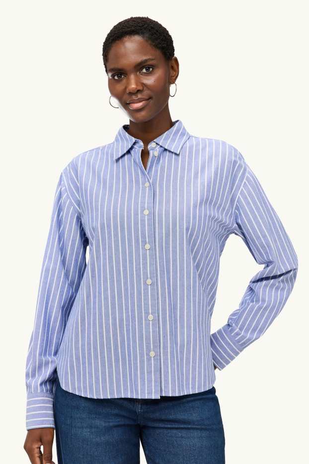 Femmes - Chemise - à rayures - bleu / blanc