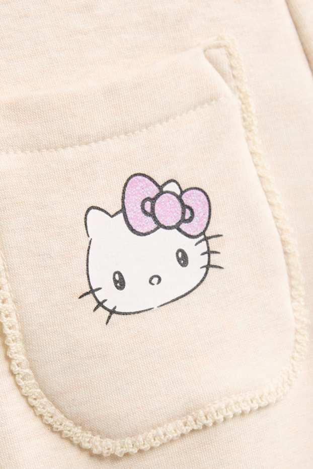 Nena - Hello Kitty - leggings tèrmics acampanats - efecte brillant - beix
