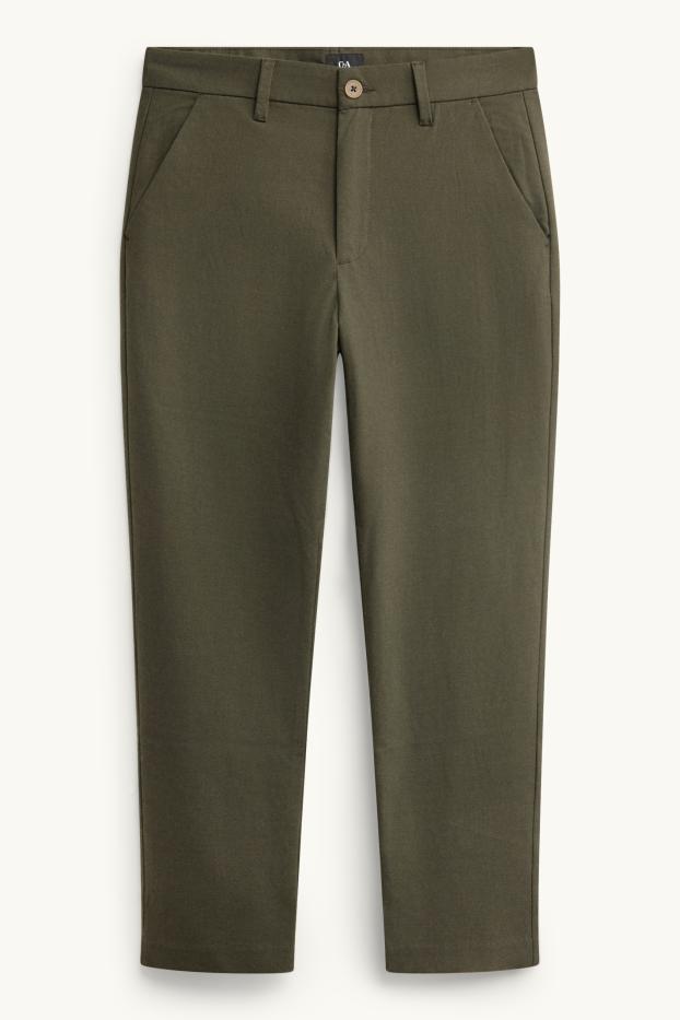 Herren - Chino - Tapered Fit - dunkelgrün