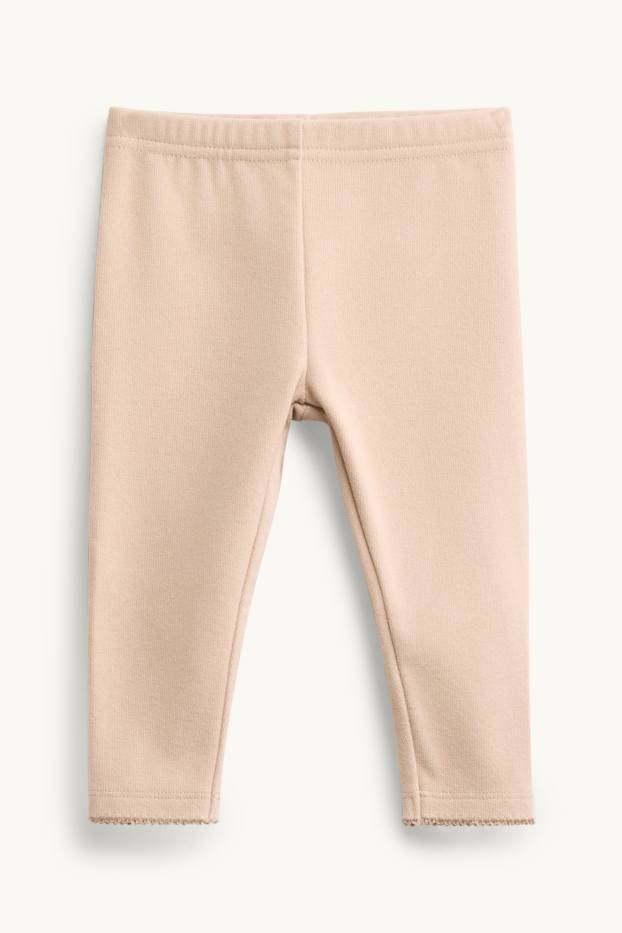 Miminka - dívky - Květiny - outfit pro miminka - 3dílný - krémově bílá