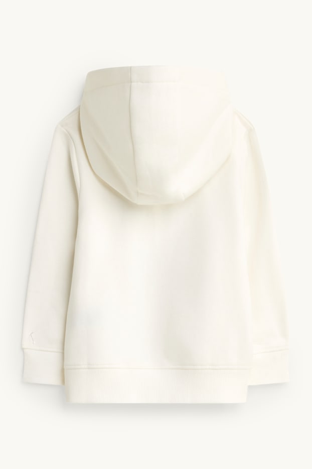Enfants garçons - Lot de 2 - lion - sweat à capuche - blanc crème