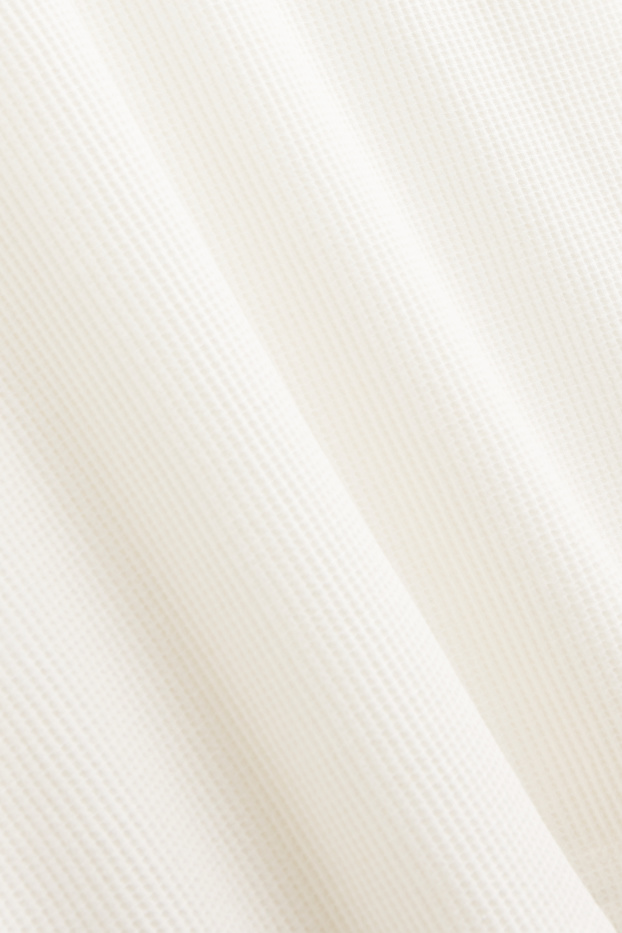 Heren - T-shirt - relaxed fit - met structuur - wit