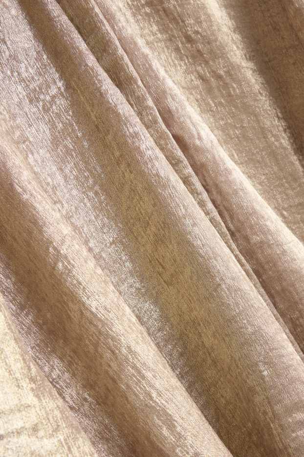 Donna - Blusa di raso - brillante - oro
