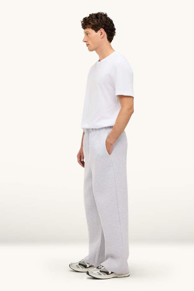 Bărbați - Pantaloni de trening - gri deschis melanj