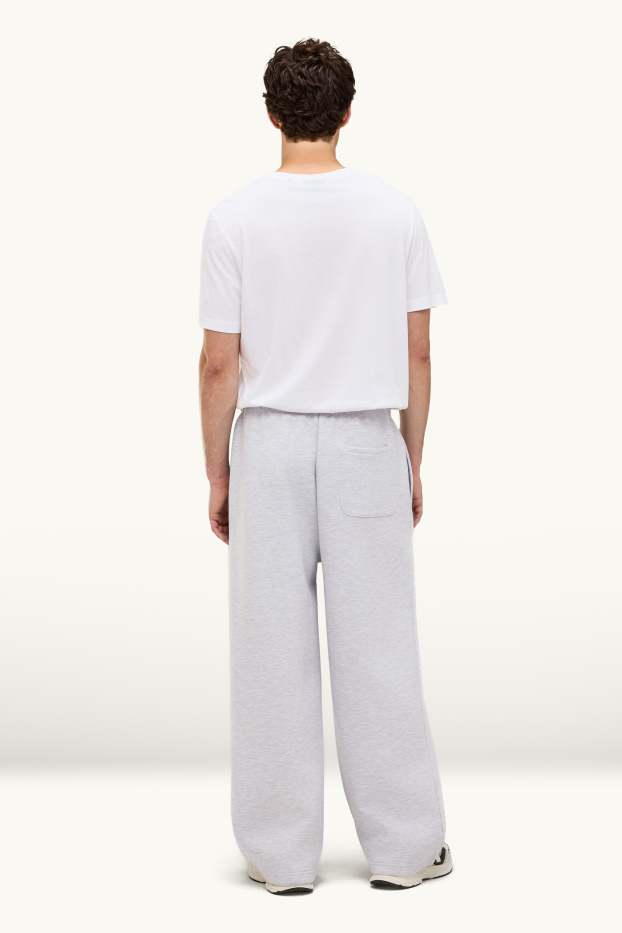 Bărbați - Pantaloni de trening - gri deschis melanj
