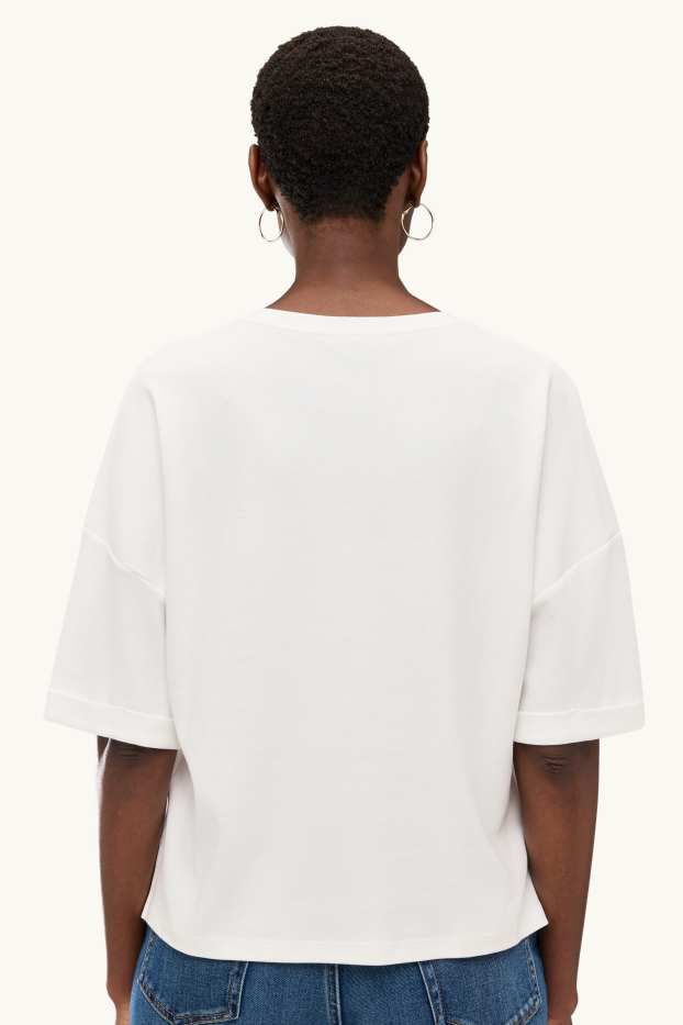 Women - T-shirt - relaxed fit - white