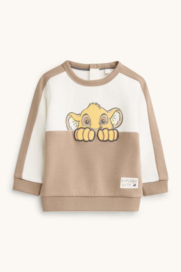 Baby Buben - Der König der Löwen - Baby-Sweatshirt - weiß / beige
