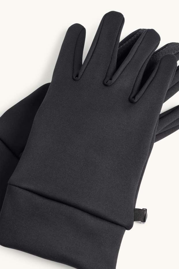 Heren - Touchscreen-handschoenen - zwart