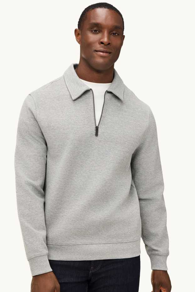 Men - Sweatshirt - gray-melange