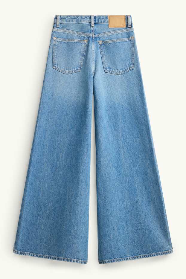 Donna - Jeans a gamba larga - vita alta - jeans blu