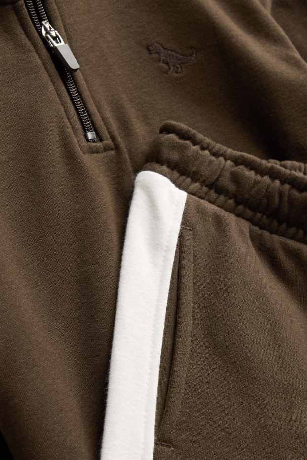 Nen - Conjunt - dessuadora i pantalons de xandall - 2 peces - marró/blau