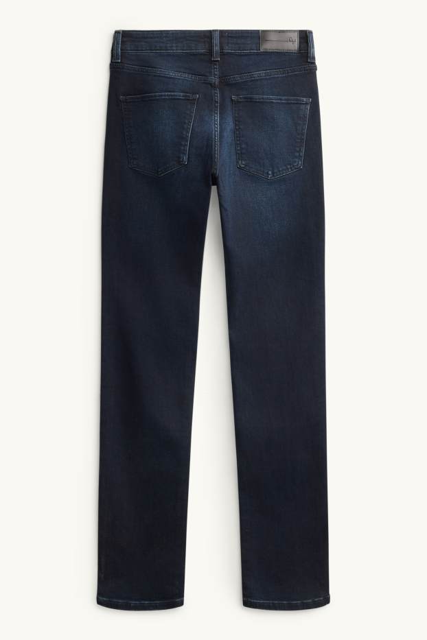 Donna - Straight jeans - vita media - LYCRA® - jeans blu scuro