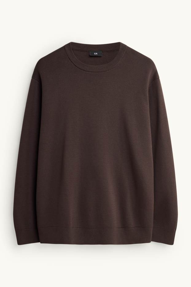 Men - Sweatshirt - dark brown