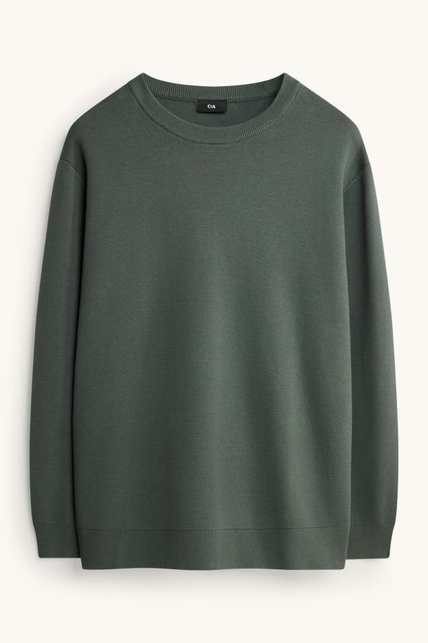 Herren - Pullover - dunkelgrün