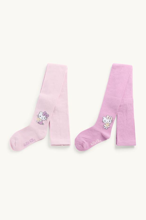 Kinderen: meisjes - Set van 2 - Hello Kitty - maillot - lila