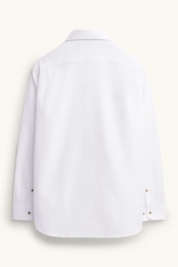 Heren - Business-overhemd - regular fit - kent - wit