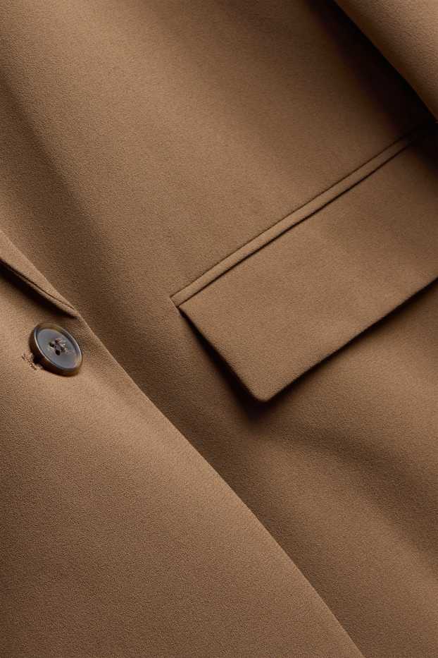 Femei - Blazer lung - regular fit - maro