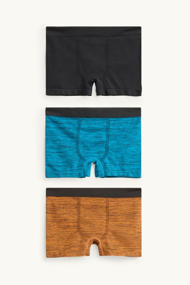 Bambini - Confezione da 3 - boxer - marrone / blu