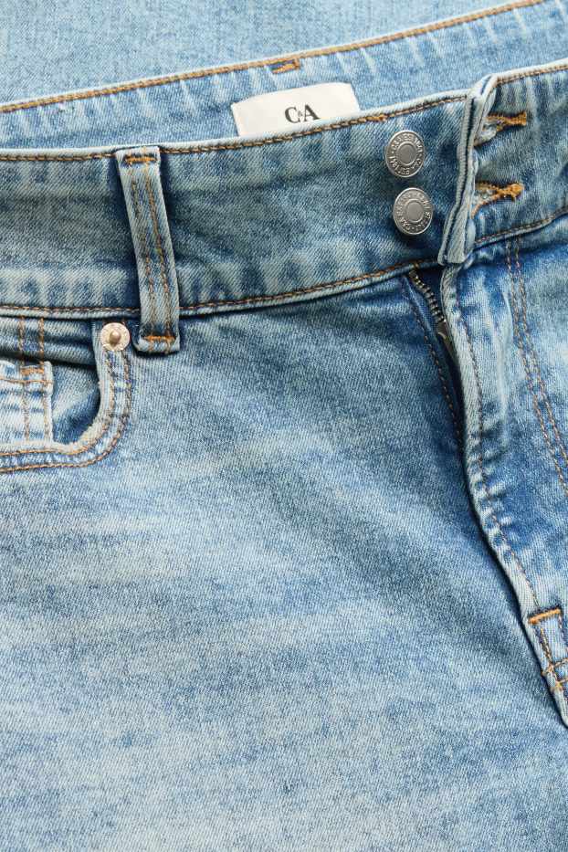 Femei - Flared jeans - talie medie - LYCRA® - denim-albastru
