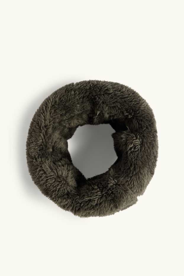 Kinder Jungen - Fleece-Loop-Schal - dunkelgrün