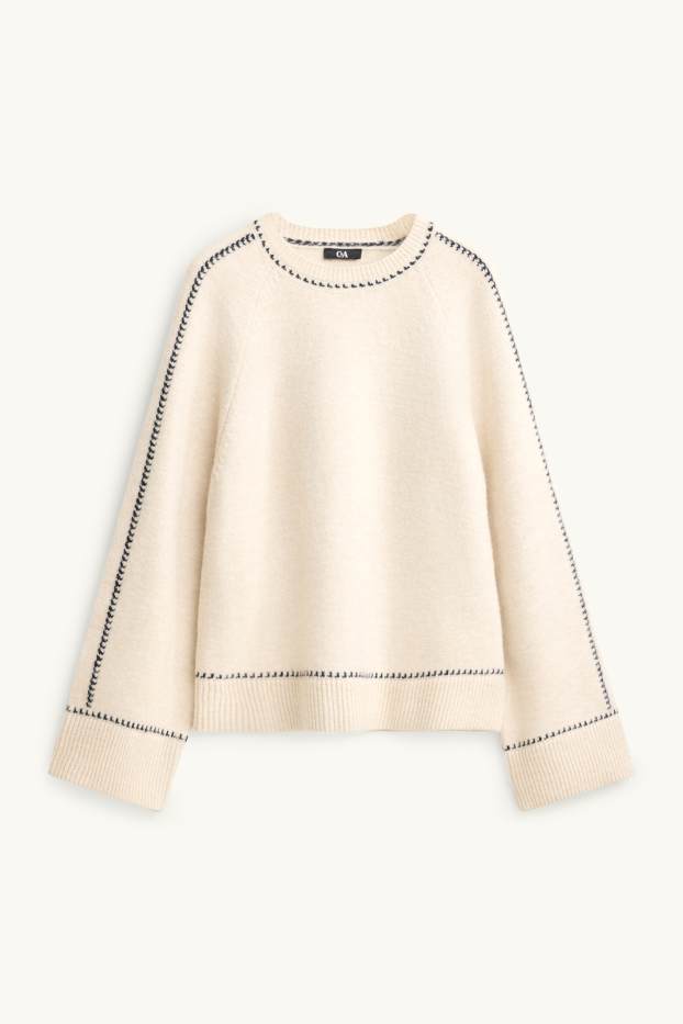 Femmes - Pull - blanc crème