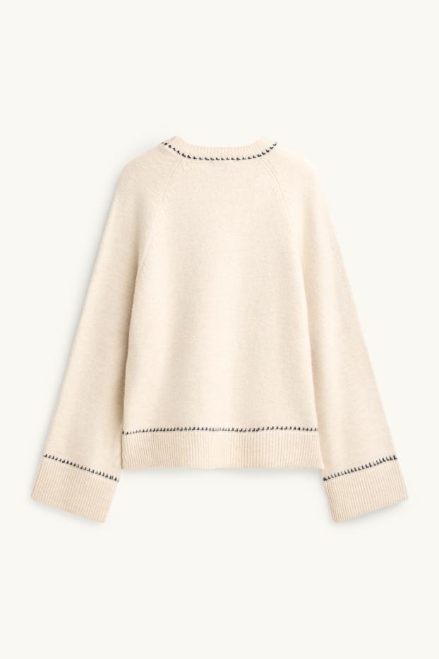 Femmes - Pull - blanc crème