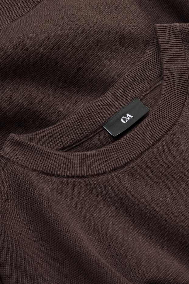 Men - Sweatshirt - dark brown