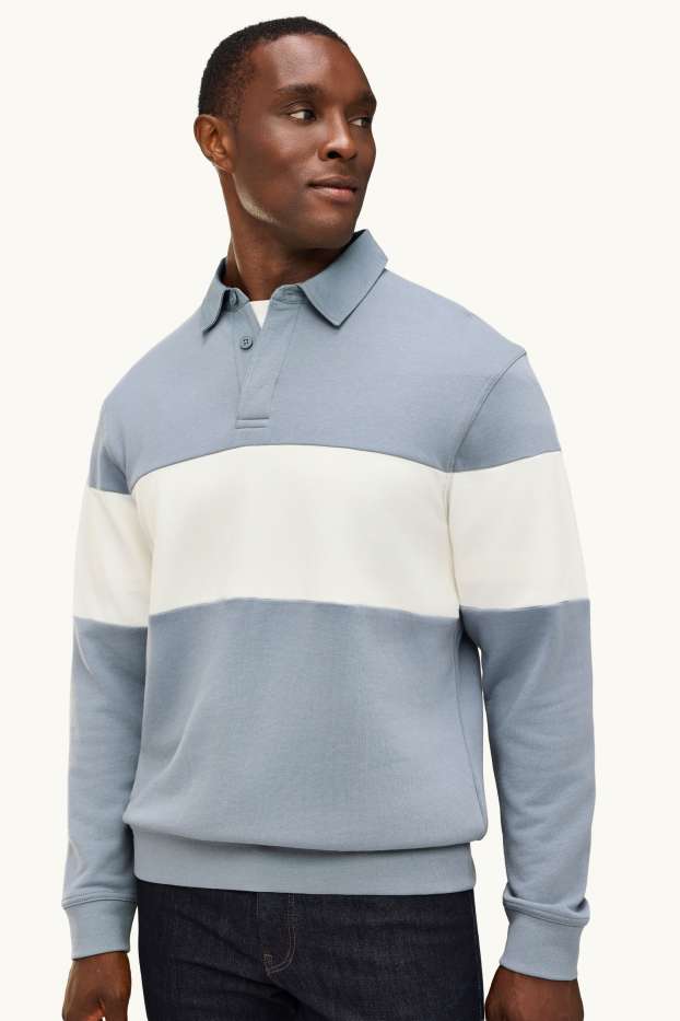 Hommes - Sweat - bleu clair