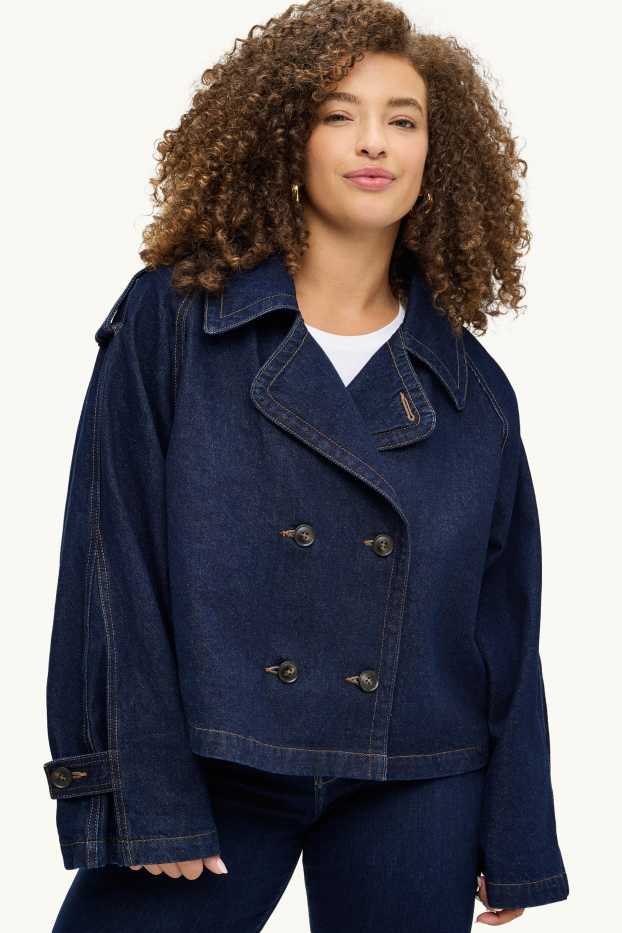 Femei - Jachetă din denim - denim-albastru închis