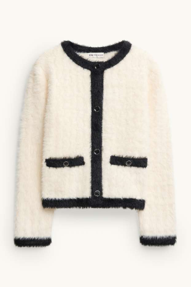 Copii - Fete - Cardigan tricotat - crem