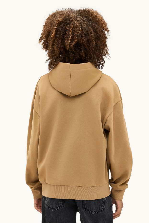 Kinderen: jongens - Konijn - hoodie - lichtbruin
