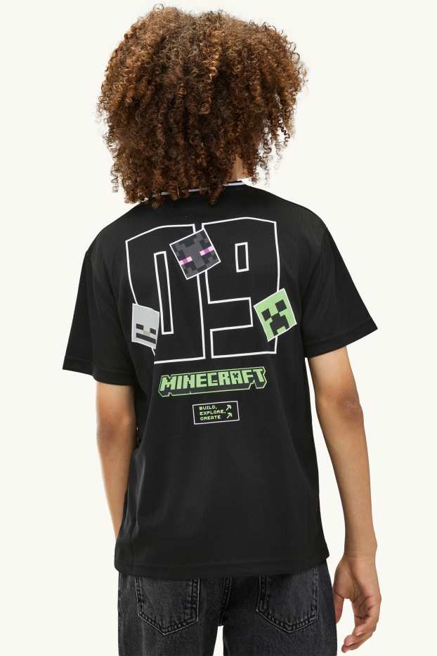 Děti - chlapci - Minecraft - tričko s krátkým rukávem - černá