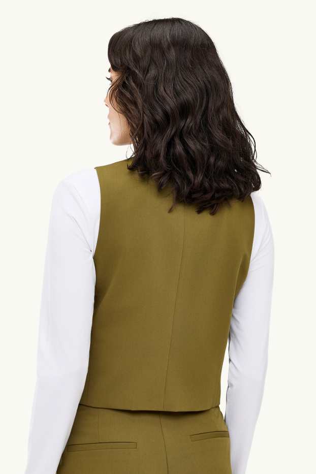 Dames - Business-gilet - regular fit - kaki