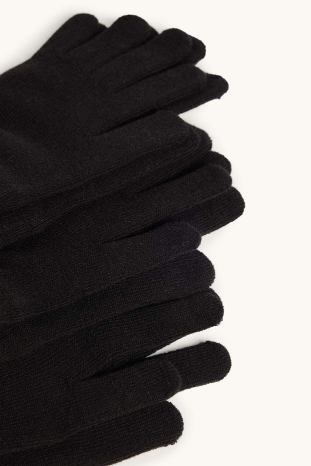 Children Boys - Multipack of 3 - gloves - black