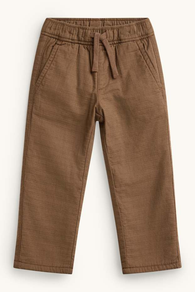 Kinderen: jongens - Thermopantalon - bruin