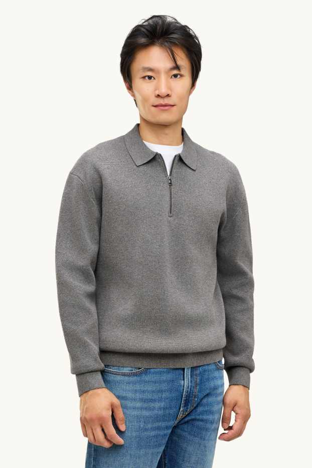 Hommes - Pull - gris