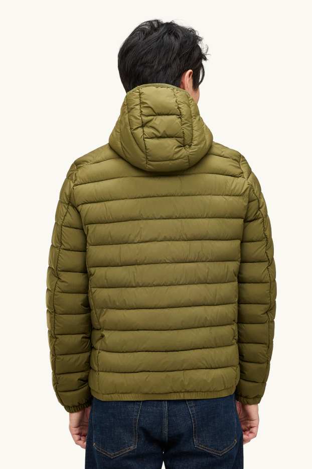 Hommes - Doudoune à capuche - vert