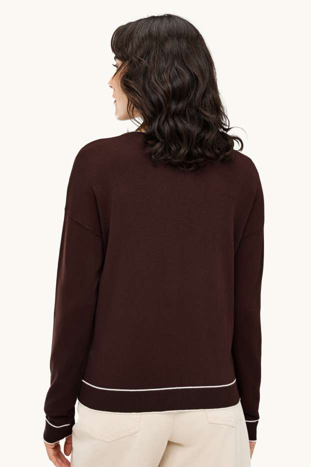 Donna - Maglione - marrone scuro