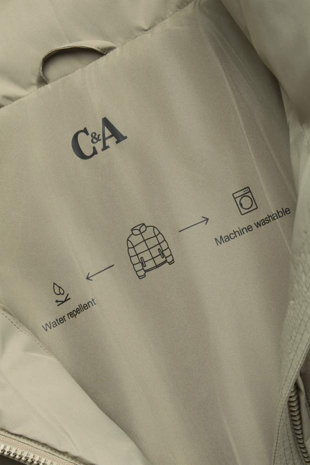 Dona - Jaqueta embuatada - resistent a l’aigua - verd clar