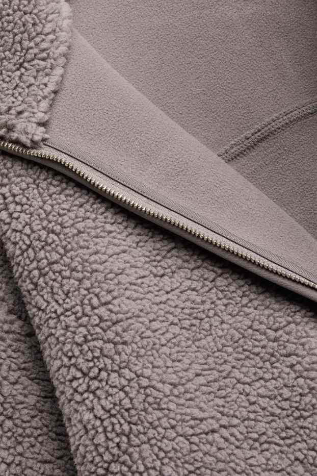 Donna - Giacca di pile - grigio-marrone