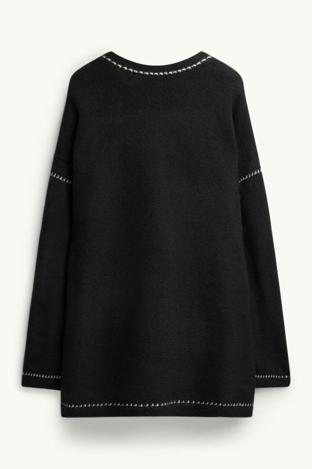 Damen - Strickjacke - schwarz