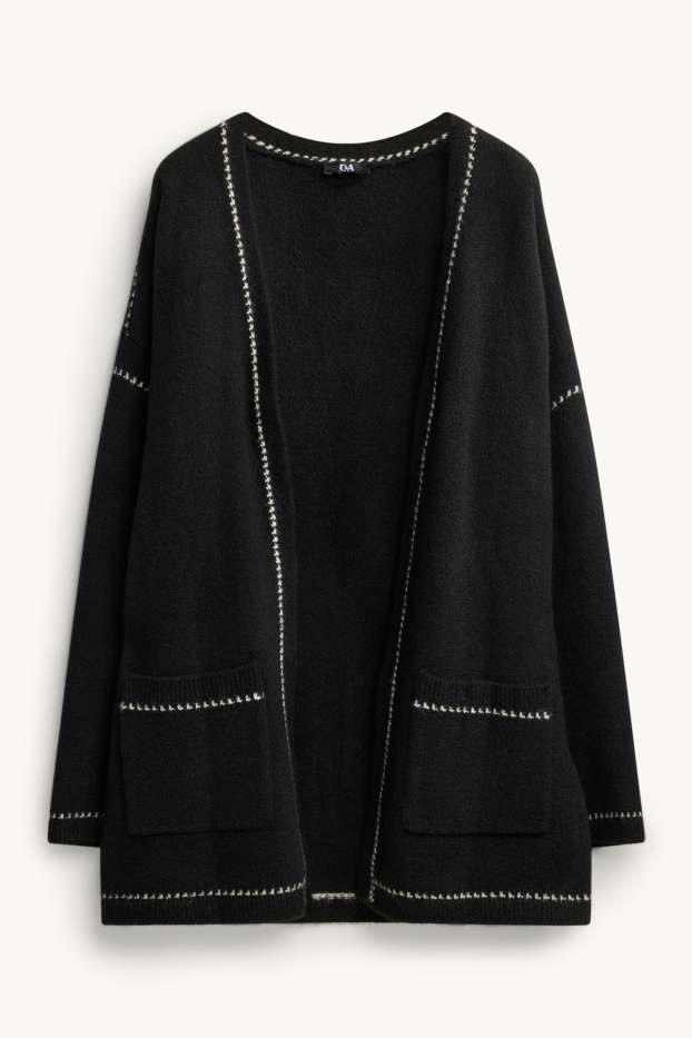 Damen - Strickjacke - schwarz